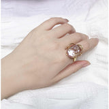 Baroque Pearl Opening Adjustable Ring AL400