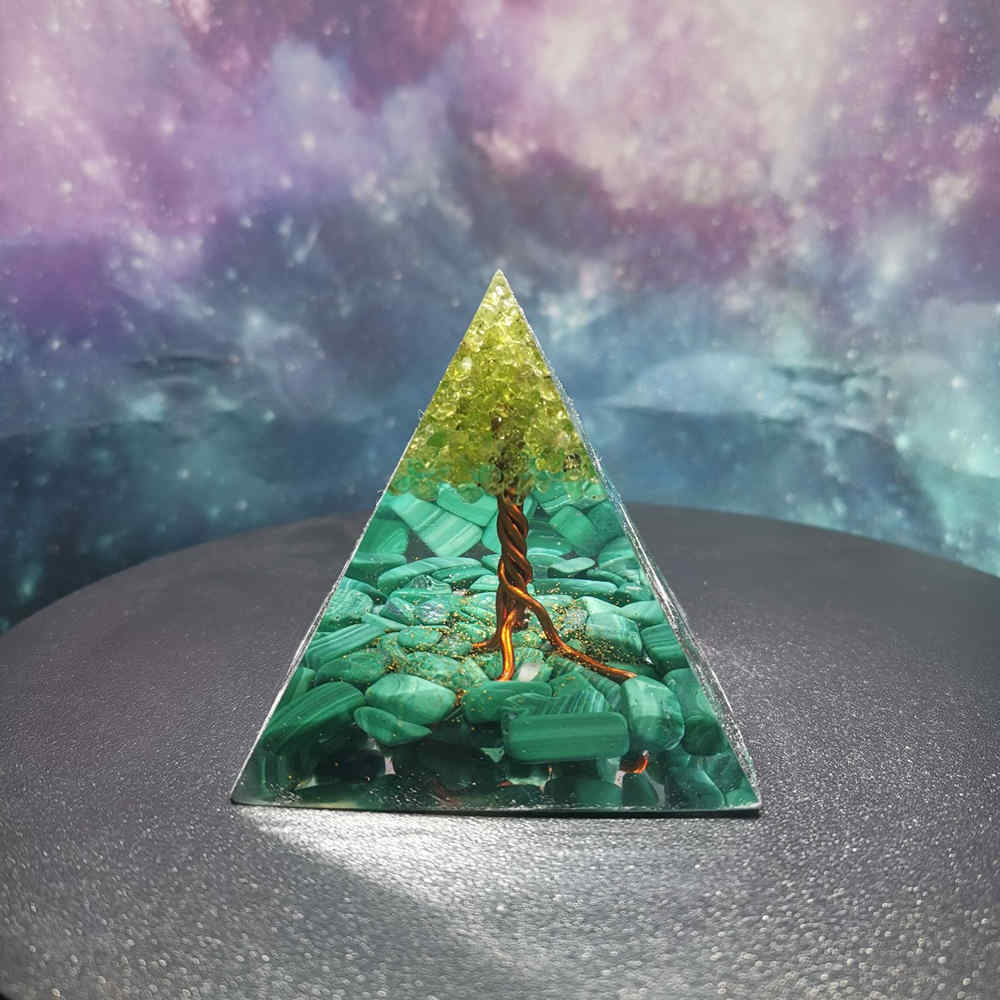 Green Lift Tree Crystal Organ Pyramid AL250