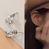 S925 sterling silver claw stud earrings fashion post earrings AL460