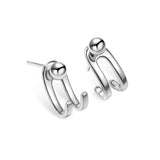 S925 sterling silver claw stud earrings fashion post earrings AL460