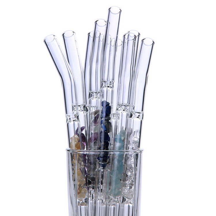 Natural Gemstone Drinking Straw Glass Straw Amethyst Rose Quartz Crystal Straw Healing Crystals Jewelry Eco Friendly Reusable Straws AL453