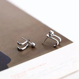 S925 sterling silver claw stud earrings fashion post earrings AL460