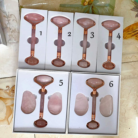 SALE,Natural Rose Quartz Massage Roller Guasha Plate AL447